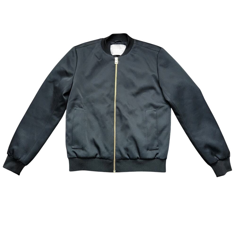 Everlane E-2 Black Bomber Jacket Size XS